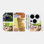 Maak uw eigen fotocollage en tekst iPhone hoesje (Achterkant horizontaal)