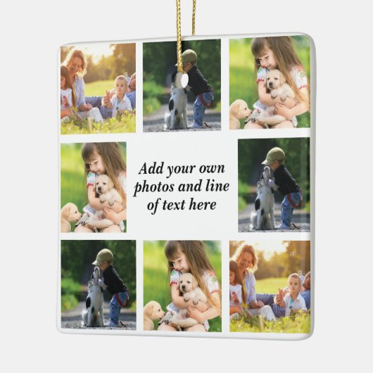 Maak uw eigen fotocollage en tekst keramisch ornament (Links)