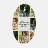 Maak uw eigen fotocollage en tekst keramisch ornament (Rechts)