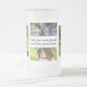 Maak uw eigen fotocollage en tekst matglas bierpul (Center)