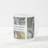 Maak uw eigen fotocollage en tekst matglas koffiemok (Voorkant rechts)