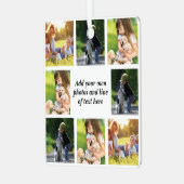 Maak uw eigen fotocollage en tekst metalen ornament (Voorkant links)