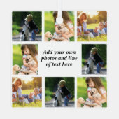 Maak uw eigen fotocollage en tekst metalen ornament (Achterkant)