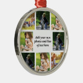 Maak uw eigen fotocollage en tekst metalen ornament (Rechts)