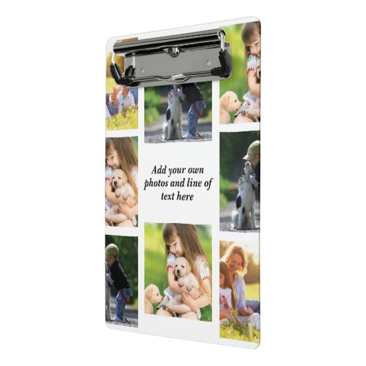 Maak uw eigen fotocollage en tekst mini klembord (Angled2)