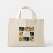 Maak uw eigen fotocollage en tekst mini tote bag (Achterkant)