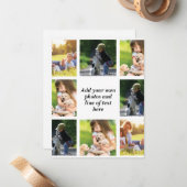 Maak uw eigen fotocollage en tekst notitiekaartje (Voorkant / Achterkant in situ)