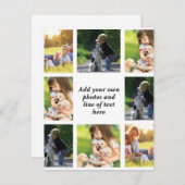 Maak uw eigen fotocollage en tekst notitiekaartje (Voorkant / Achterkant)