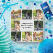 Maak uw eigen fotocollage en tekst papieren bordje (Feest)