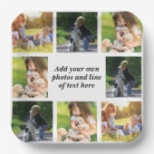 Maak uw eigen fotocollage en tekst papieren bordje (Voorkant)