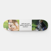 Maak uw eigen fotocollage en tekst persoonlijk skateboard (Horizontaal)