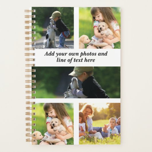 Maak uw eigen fotocollage en tekst planner (Voorkant)
