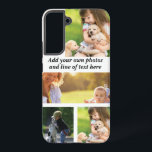 Maak uw eigen fotocollage en tekst samsung galaxy hoesje<br><div class="desc">Maak uw eigen fotocollage en tekst</div>