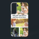 Maak uw eigen fotocollage en tekst samsung galaxy hoesje<br><div class="desc">Maak uw eigen fotocollage en tekst</div>