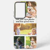 Maak uw eigen fotocollage en tekst samsung galaxy hoesje (Achterkant)