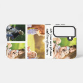 Maak uw eigen fotocollage en tekst samsung galaxy hoesje (Achterkant horizontaal)