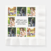 Maak uw eigen fotocollage en tekst servet (Voorkant)