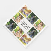 Maak uw eigen fotocollage en tekst servet (Hoek)