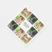 Maak uw eigen fotocollage en tekst servet (Hoek)