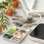 Maak uw eigen fotocollage en tekst sleutelhanger (Voorkant Rechts)