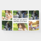 Maak uw eigen fotocollage en tekst spandoek (Horizontaal)