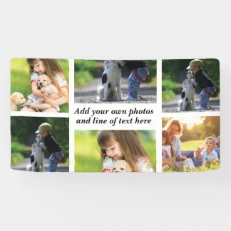 Maak uw eigen fotocollage en tekst spandoek