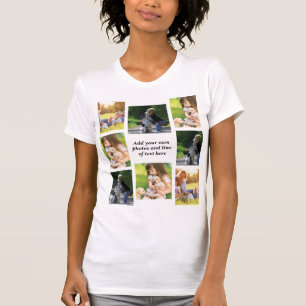 Maak uw eigen fotocollage en tekst t-shirt