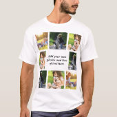 Maak uw eigen fotocollage en tekst t-shirt (Voorkant)