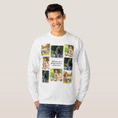 Maak uw eigen fotocollage en tekst t-shirt (Voorkant volledig)