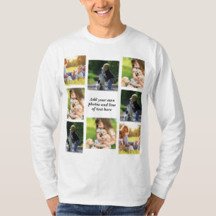 Maak uw eigen fotocollage en tekst t-shirt