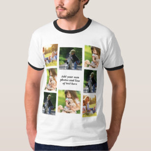 Maak uw eigen fotocollage en tekst t-shirt