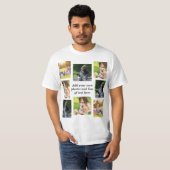 Maak uw eigen fotocollage en tekst t-shirt (Voorkant volledig)