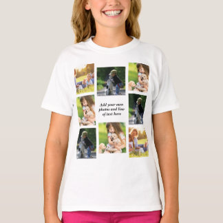Maak uw eigen fotocollage en tekst t-shirt