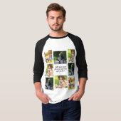 Maak uw eigen fotocollage en tekst t-shirt (Voorkant volledig)