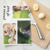 Maak uw eigen fotocollage en tekst theedoek (Quarter Fold)