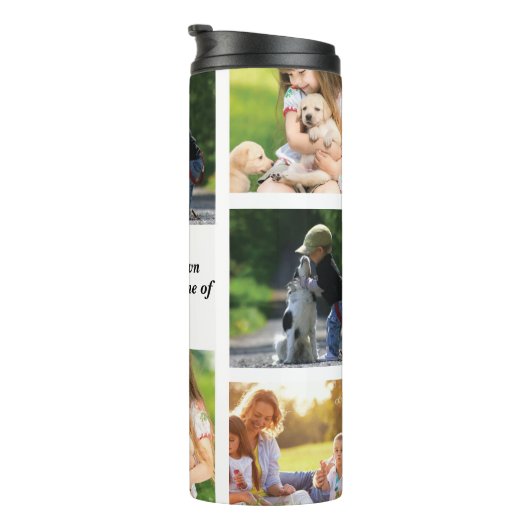 Maak uw eigen fotocollage en tekst thermosbeker (Geroteerd rechts)