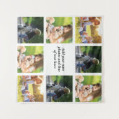 Maak uw eigen fotocollage en tekst wandkleed (Voorkant (horizontaal))