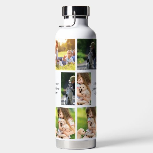 Maak uw eigen fotocollage en tekst waterfles (Rechts)