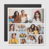 Maak uw eigen fotocollage met 10 foto's Magnetisch Magnetische Uitnodiging (Voorkant / Achterkant)