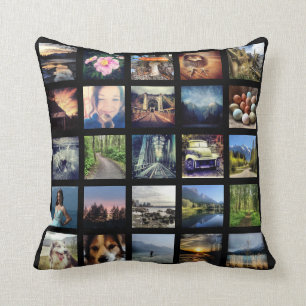 Maak uw eigen fotocollage van 25 Instagram Kussen