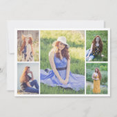 Maak uw eigen fotocollage van 5 foto's kaart (Voorkant)