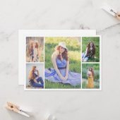 Maak uw eigen fotocollage van 5 foto's kaart (Voorkant / Achterkant in situ)
