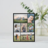 Maak uw eigen fotocollage van 7 foto's briefkaart (Staand voorkant)