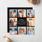 Maak uw eigen fotocollage van 8 foto's Voeg uw gro Notitiekaartje (Voorkant / Achterkant in situ)