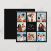 Maak Uw Eigen Fotocollage van 8 Foto's Voeg Uw Gro Notitiekaartje (Voorkant / Achterkant)