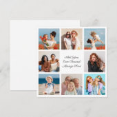 Maak uw eigen fotocollage van 8 foto's Voeg uw gro Notitiekaartje (Voorkant / Achterkant)