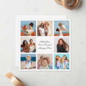 Maak uw eigen fotocollage van 8 foto's Voeg uw gro Notitiekaartje (Voorkant / Achterkant in situ)