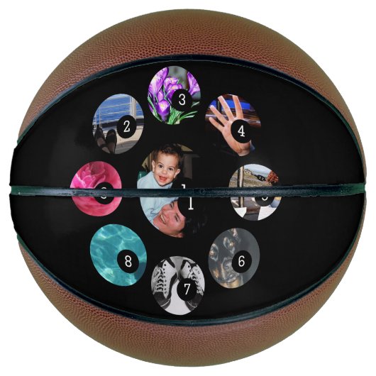 Maak uw eigen fotodecor eenvoudig met 9 afbeelding basketbal (Voorkant)