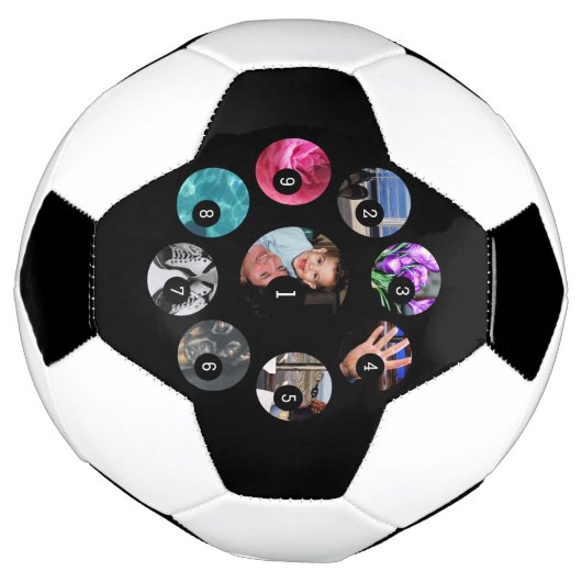 Maak uw eigen fotodecor eenvoudig met 9 afbeelding voetbal (Gedraaid)