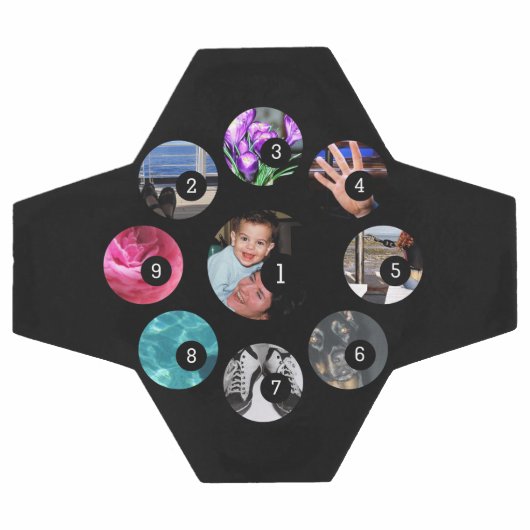 Maak uw eigen fotodecor eenvoudig met 9 afbeelding voetbal (Enkel)